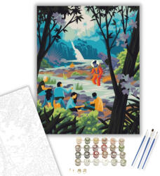 Számfestő Túlélők - számfestő készlet - 40×50 cm (Keretre feszítve) (crea1417-40X50-KF)