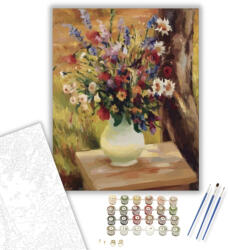  Mezei virágok - számfestő készlet - 40×50 cm (Keretre feszítve)