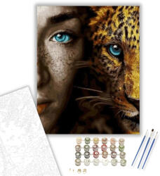 Számfestő Félarcképek - számfestő készlet - 40×50 cm (Keretre feszítve) (crea321-40X50-KF)