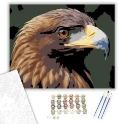  Aranysas Portré - számfestő készlet - 40×50 cm (Keretre feszítve)