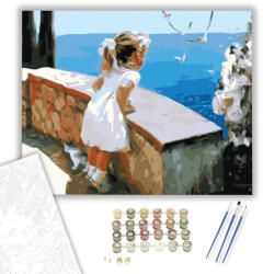 Számfestő Gyermeki Kíváncsiság - számfestő készlet - 40×50 cm (Keretre feszítve) (6756-40X50-KF)