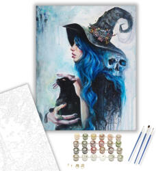 Számfestő Kék Szerető - számfestő készlet - 40×50 cm (Keretre feszítve) (cats054-40X50-KF)