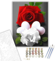  Valentinem - számfestő készlet - 40×50 cm (Keretre feszítve)