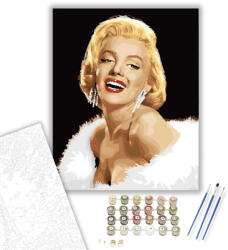Számfestő Gyönyörű Marilyn Monroe - számfestő készlet - 40×50 cm (Keretre feszítve) (6402-40X50-KF)