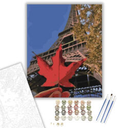 Számfestő Levél a toronynál - számfestő készlet - 40×50 cm (Keretre feszítve) (crea1413-40X50-KF)