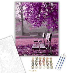  Lila Fa Művészet - számfestő készlet - 40×50 cm (Keretre feszítve)