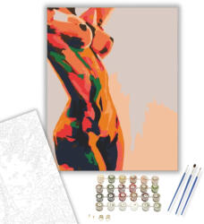 Számfestő Női test - számfestő készlet - 40×50 cm (Keretre feszítve) (crea1470-40X50-KF)