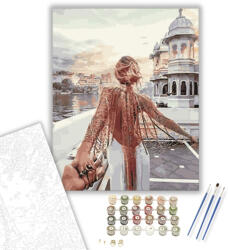 Számfestő Kövess Engem - számfestő készlet - 40×50 cm (Keretre feszítve) (6670-40X50-KF)