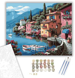 Számfestő Kis Öböl Velencében - számfestő készlet - 40×50 cm (Keretre feszítve) (6051-40X50-KF)