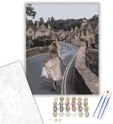  Esti séta - számfestő készlet - 40×50 cm (Keretre feszítve)