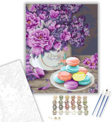 Számfestő Vintage macaron - számfestő készlet - 40×50 cm (Keretre feszítve) (crea1134-40X50-KF)