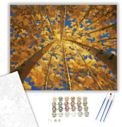  A nyárfák alatt - számfestő készlet - 40×50 cm (Keretre feszítve)