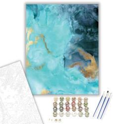  Arany a Tenger Alatt - számfestő készlet - 40×50 cm (Keretre feszítve)