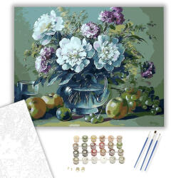  Gyönyörű Virág - számfestő készlet - 40×50 cm (Keretre feszítve)