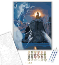 Számfestő Romantika - számfestő készlet - 40×50 cm (Keretre feszítve) (crea545-40X50-KF)