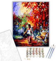 Számfestő Őszi Séta a Parkban - számfestő készlet - 50×60 cm (Keret nélkül) (GX7046-50X60-KN)