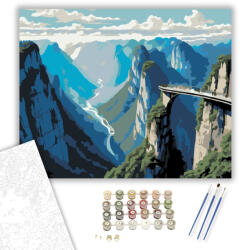  Tianmen-hegy Légies Ösvénye - számfestő készlet - 40×50 cm (Keretre feszítve)