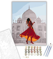  Mezítláb - számfestő készlet - 40×50 cm (Keretre feszítve)