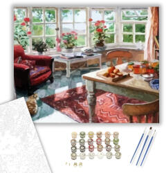 Számfestő Otthoni csendélet - számfestő készlet - 40×50 cm (Keretre feszítve) (crea1521-40X50-KF)