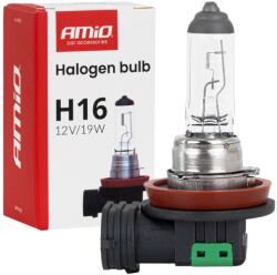 AMiO Bec Halogen H16, 12V 19W, lumina ceata, DRL, viraj, iluminare auto (04521)