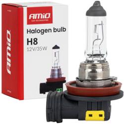 AMiO Bec Halogen H8, 12V 35W, bec ceata, compatibilitate modele europene (04516)