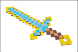  Fa Minecraft kard Citromságra - kék (PZ-10029)