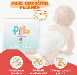 Pillo mindenmentes PURE pelenka 5 (junior), 11-16 kg, 33 db