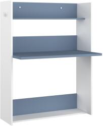 Trs-top-skl-spain Íróasztal fali polccal Bonn - füstös kék, fehér (TRS031-2019)