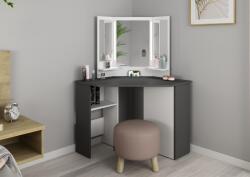 TRS-SPAIN Elegáns öltözőasztal fekete-fehér stílusban (TRS0017-2020)