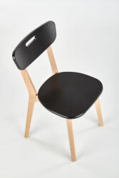VIKO-design-TOP Niko fekete, teljesen fából készült étkezőszék (VK0036-2023)