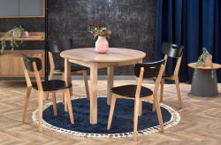 VIKO-design-TOP Étkezőasztal összecsukható kerek STM tölgy sonoma (VK0092-2023)