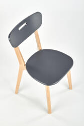 Viko design Teljesen fából készült étkezőszék Niko grafit (VK0035-2023)