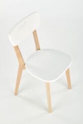 VIKO-design-TOP Teljesen fából készült étkezőszék Niko fehér (VK0034-2023)