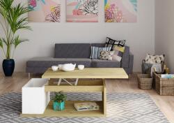 TRS-SPAIN Összecsukható dohányzóasztal Otawa - szőke tölgyfa (TRS028-2018)