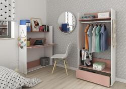 Trs-top-skl-spain Íróasztal fali polccal Bonn - régi rózsaszín, fehér (TRS030-2019)