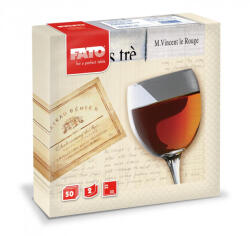 FATO Szalvéta 33x33cm mintás Dégustation Deluxe 2 réteg 50 lap/csomag