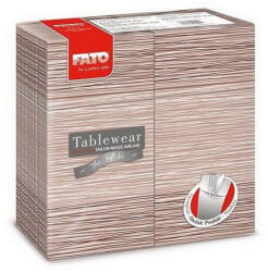 FATO Airlaid szalvéta Quick Pocket 40x40cm Millerighe cappuccino 40 lapos