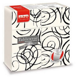 FATO Airlaid szalvéta Quick Pocket 40x40cm Magie black 40 lapos