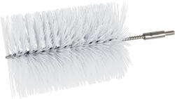 IGEAX élelmiszeripari kémcső-, és üvegtisztító kefe fej, átmérő 100mm, hossz 23cm, fehér