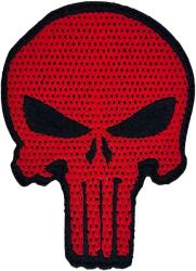 TM Patch - emblemă Punisher 60 x 80 mm - Red