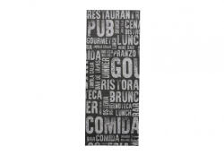 INFIBRA evőeszköztartó Gourmet mintás 2 rétegű 38x38 fehér szalvétával 125 darab/csomag - shopbazis