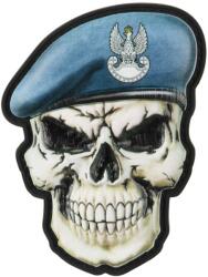 M-Tac Patch - emblemă M-Tac Craniu cu bereta Apărare Costieră PL 3D PVC - Blue