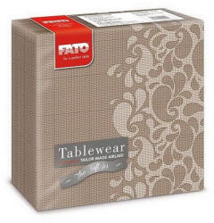 FATO Airlaid szalvéta 40x40cm Drops mogyoró 50 lapos