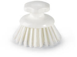 IGEAX élelmiszeripari ergonómikus kézi súroló kefe kerek fehér, 0, 5mm közepes sörtével