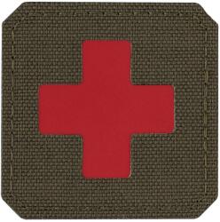 M-Tac Patch - emblemă medicală M-Tac Medic Cross Laser Cut - Ranger Green/Red
