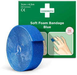 Cederroth téphető/vágható ragtapasz, 3 cm x 4.5 m, kék