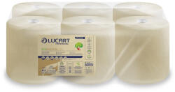 Lucart ECO Natural tekercses kéztörlő 2 rétegű, 450lap, 135m, 6tekercs/zsugor, 48zsugor/raklap
