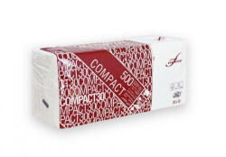 INFIBRA Szalvéta Compact 1 réteg fehér 30x30cm 500 lap/csomag - shopbazis