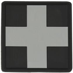 M-Tac Patch - emblemă medicală M-Tac Medic Cross Square PVC - Black/Grey