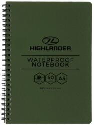Highlander Carnet impermeabil Highlander Forces A5 148 x 210 mm - Olive